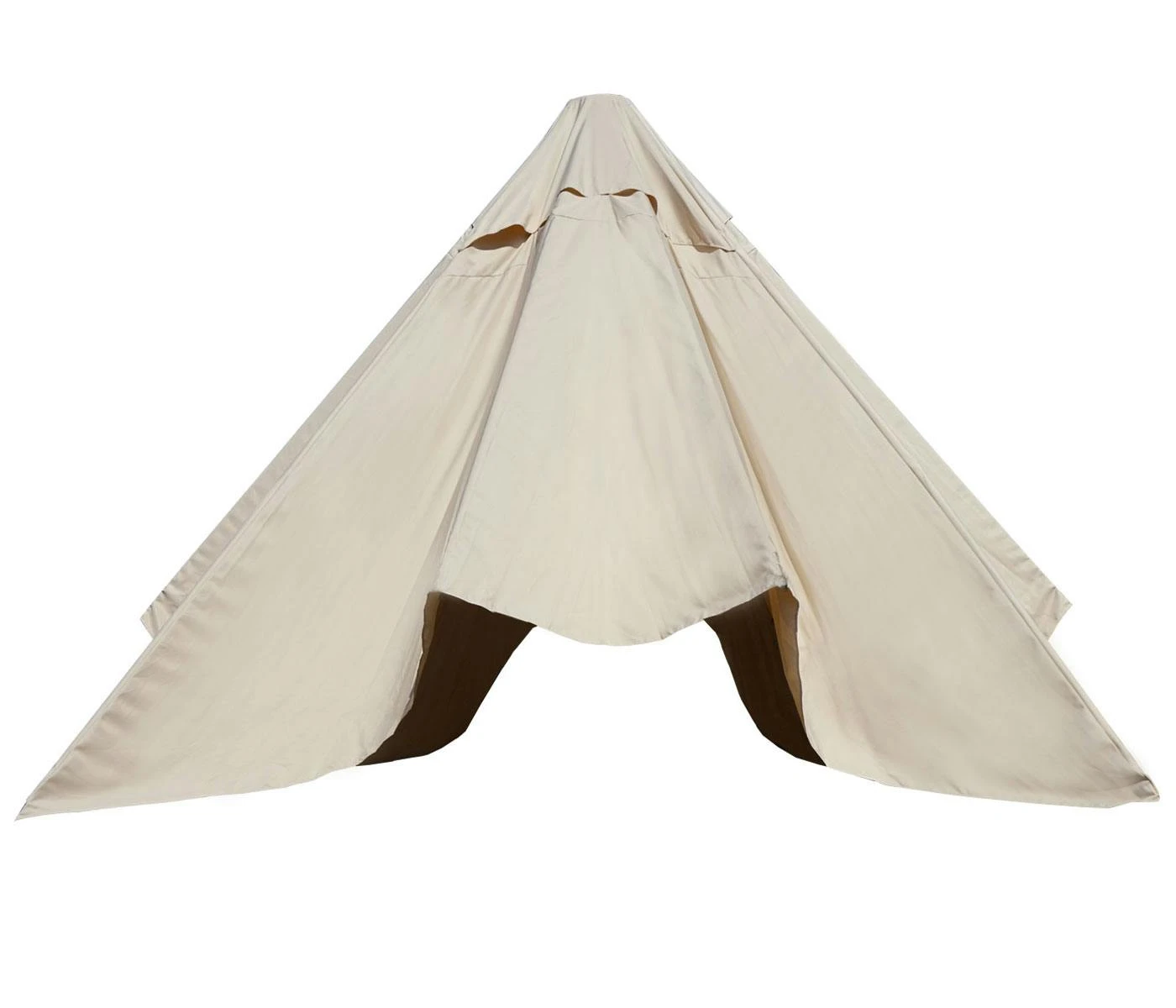 Ersatz-Bezug Für Gastronomie Sonnenschirm HWC-D20, Sonnenschirmbezug Ersatzbezug, 5x5m (Ø7,2m) Polyester ~ Creme 5 Ersatz-Bezug Für Gastronomie Sonnenschirm HWC-D20, Sonnenschirmbezug Ersatzbezug, 5x5m (Ø7,2m) Polyester ~ Creme – Bild 3