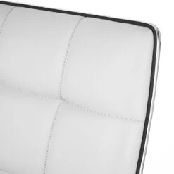 Esszimmerstuhl HWC-C41, Stuhl Küchenstuhl, Höhenverstellbar Drehbar, Kunstleder ~ Weiß -Wohnmöbel 02ad32ec f9d2 4ced 9b60 e5375c9f7e22