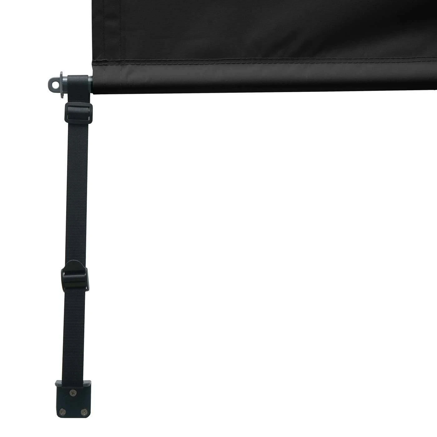 Vertikalmarkise HWC-F42, Senkrechtmarkise Sichtschutz Außenrollo Rollo, UV-Schutz 50 Stoff ~ 250x140cm, Schwarz 8 Vertikalmarkise HWC-F42, Senkrechtmarkise Sichtschutz Außenrollo Rollo, UV-Schutz 50 Stoff ~ 250x140cm, Schwarz – Bild 6