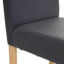 6er-Set Esszimmerstuhl Stuhl Küchenstuhl Littau ~ Kunstleder, Grau Matt, Helle Beine -Wohnmöbel 06190a96 98b2 440c 94b9 81f830f5f905