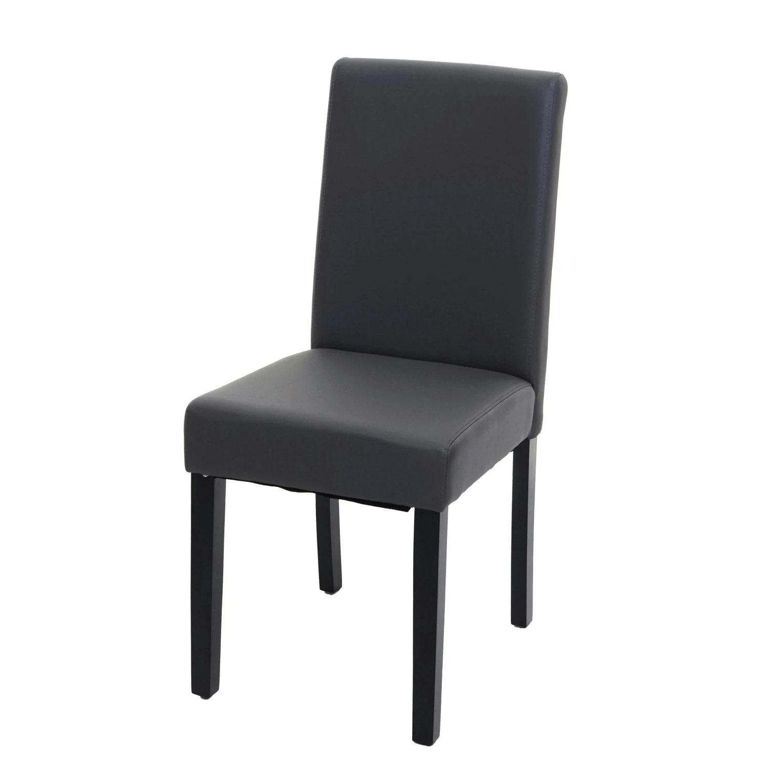 2er-Set Esszimmerstuhl Stuhl Küchenstuhl Littau ~ Kunstleder, Schwarz-rot, Dunkle Beine 9 2er-Set Esszimmerstuhl Stuhl Küchenstuhl Littau ~ Kunstleder, Schwarz-rot, Dunkle Beine – Bild 7