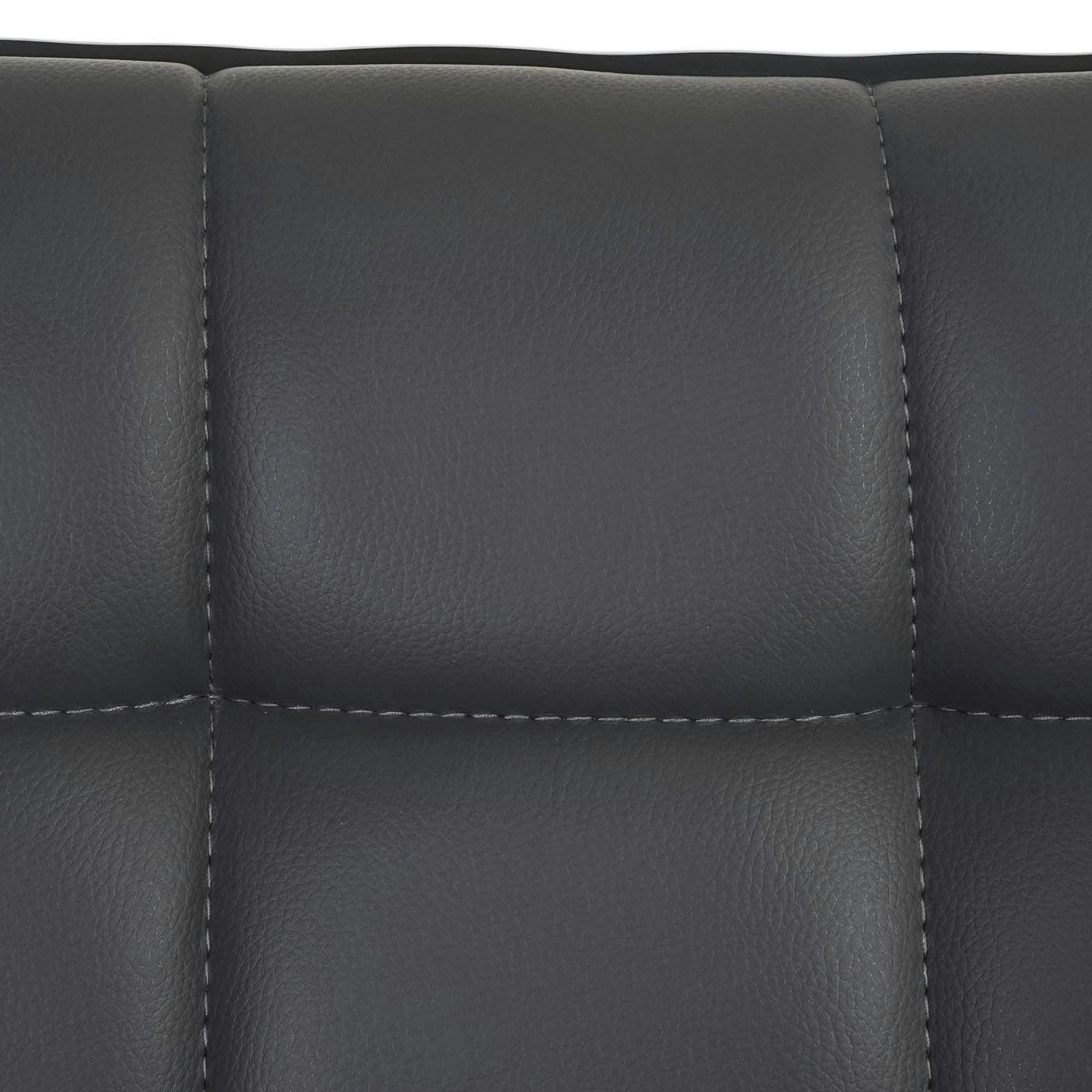 Esszimmerstuhl HWC-C41, Stuhl Küchenstuhl, Höhenverstellbar Drehbar, Kunstleder ~ Grau 7 Esszimmerstuhl HWC-C41, Stuhl Küchenstuhl, Höhenverstellbar Drehbar, Kunstleder ~ Grau – Bild 5