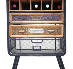 Weinregal HWC-C91, Flaschenregal Barschrank Weinständer Für 10 Flaschen, Tanne Holz Vintage 157x57x38cm -Wohnmöbel 0a225bcf 3c22 4b1b 88dc 2c404c732af5