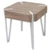 Couchtisch Kos T574, Beistelltisch, 52x50x50cm FSC-zertifiziert ~ Eiche, Helle Metall-Füße -Wohnmöbel 0b714e93 4c61 4556 bd5e 784ec320ce63