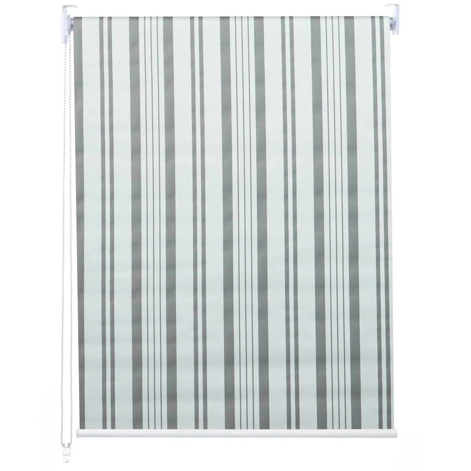 Rollo HWC-D52, Fensterrollo Seitenzugrollo Jalousie, 80x230cm Sonnenschutz Verdunkelung Blickdicht ~ Grau 4 Rollo HWC-D52, Fensterrollo Seitenzugrollo Jalousie, 80x230cm Sonnenschutz Verdunkelung Blickdicht ~ Grau – Bild 2