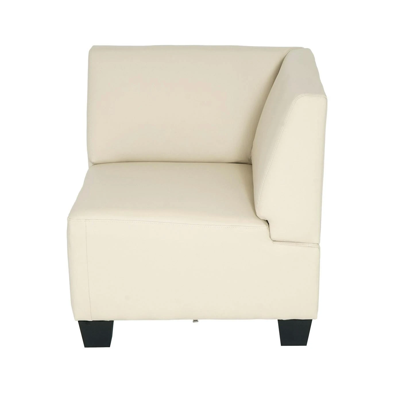 Modular 3-Sitzer Sofa Couch Lyon, Kunstleder ~ Creme, Hohe Armlehnen 8 Modular 3-Sitzer Sofa Couch Lyon, Kunstleder ~ Creme, Hohe Armlehnen – Bild 6