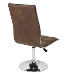 2er-Set Esszimmerstuhl HWC-C41, Stuhl Küchenstuhl, Höhenverstellbar Drehbar, Stoff/Textil ~ Vintage Braun -Wohnmöbel 0fb9f481 276f 4e9d 8f32 c5477e951315