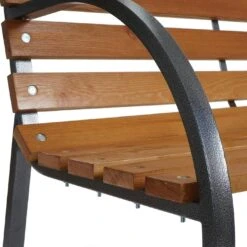 Gartenbank Leoben, Parkbank Holzbank Sitzbank, 150cm Natur Lackiert -Wohnmöbel 113e960e 818f 4613 b5a2 0b59a80ed863