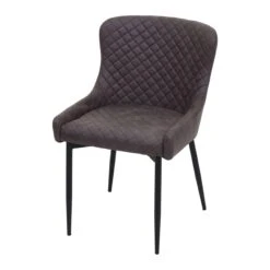 Esszimmerstuhl HWC-H79, Lounge-Stuhl Küchenstuhl, Höhenverstellbar Drehbar Vintage Metall ~ Stoff/Textil Dunkelgrau -Wohnmöbel 1304bc84 c37e 4369 9f9a 1ae55ffa2bcb 1