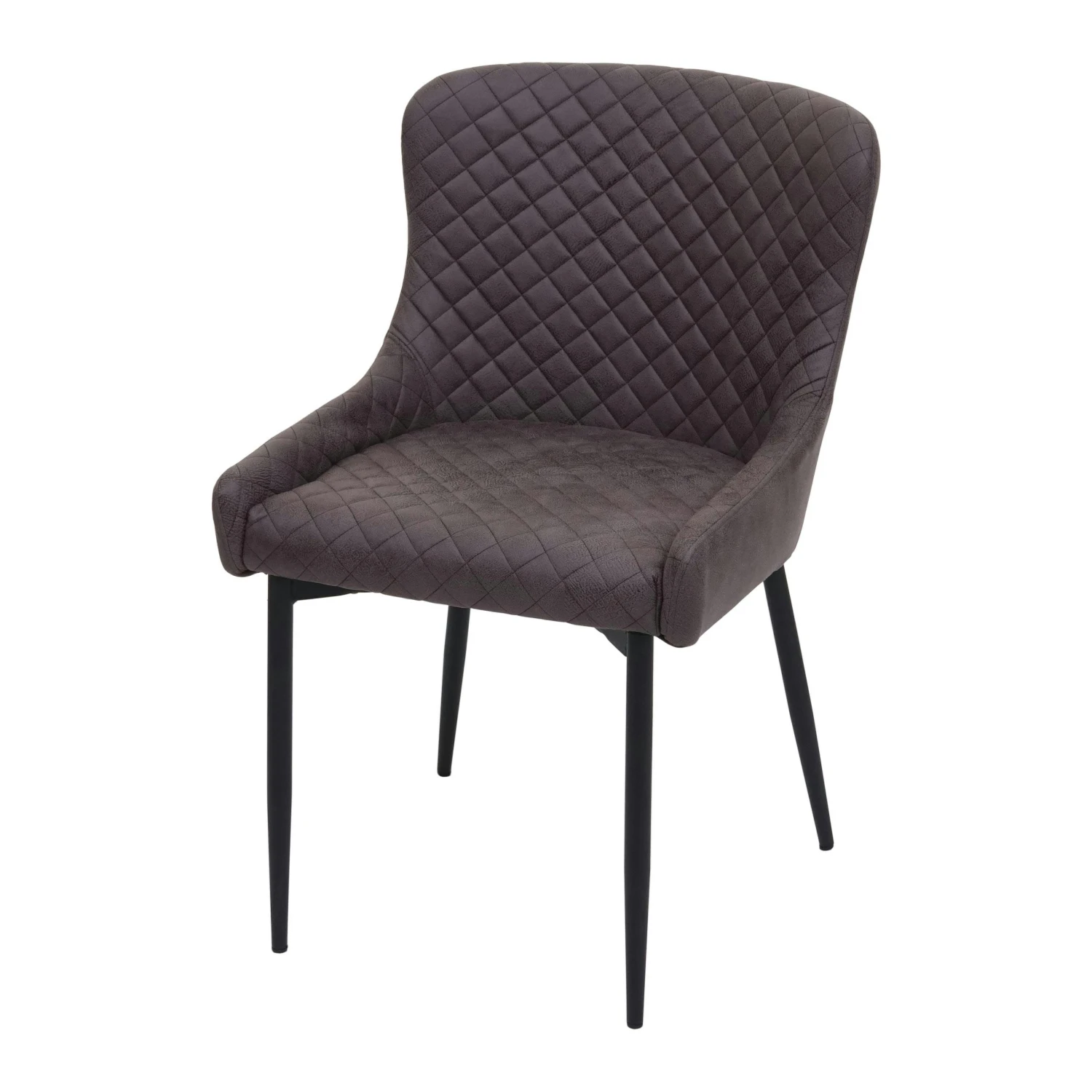 2er-Set Esszimmerstuhl HWC-H79, Küchenstuhl Lehnstuhl Stuhl, Vintage Metall ~ Stoff/Textil Dunkelgrau 4 2er-Set Esszimmerstuhl HWC-H79, Küchenstuhl Lehnstuhl Stuhl, Vintage Metall ~ Stoff/Textil Dunkelgrau – Bild 2