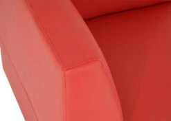 Modular 3-Sitzer Sofa Couch Lyon, Kunstleder ~ Rot, Hohe Armlehnen -Wohnmöbel 136e9d2f e231 4fa9 8298 c02133337e7d