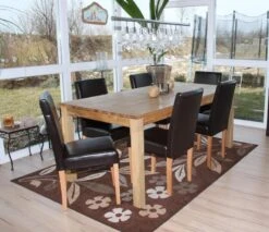 4er-Set Esszimmerstuhl Stuhl Küchenstuhl Littau ~ Leder, Braun Helle Beine -Wohnmöbel 16eb4abd 22a3 4f4f b840 81e76680cbe5