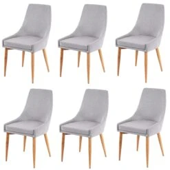 Esszimmerstuhl HWC-A50 II, Stuhl Küchenstuhl, Retro 50er Jahre Design ~ Kunstleder, Creme, Helle Beine -Wohnmöbel 1709e7d6 5569 497c 9eb7 f5d6795ad97f 2