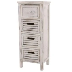 Kommode Schrank Mit 3 Körben 63x60x30cm, Shabby-Look, Vintage ~ Weiß -Wohnmöbel 1789405b 227c 454c 90a4 29feaa5b5d04 9
