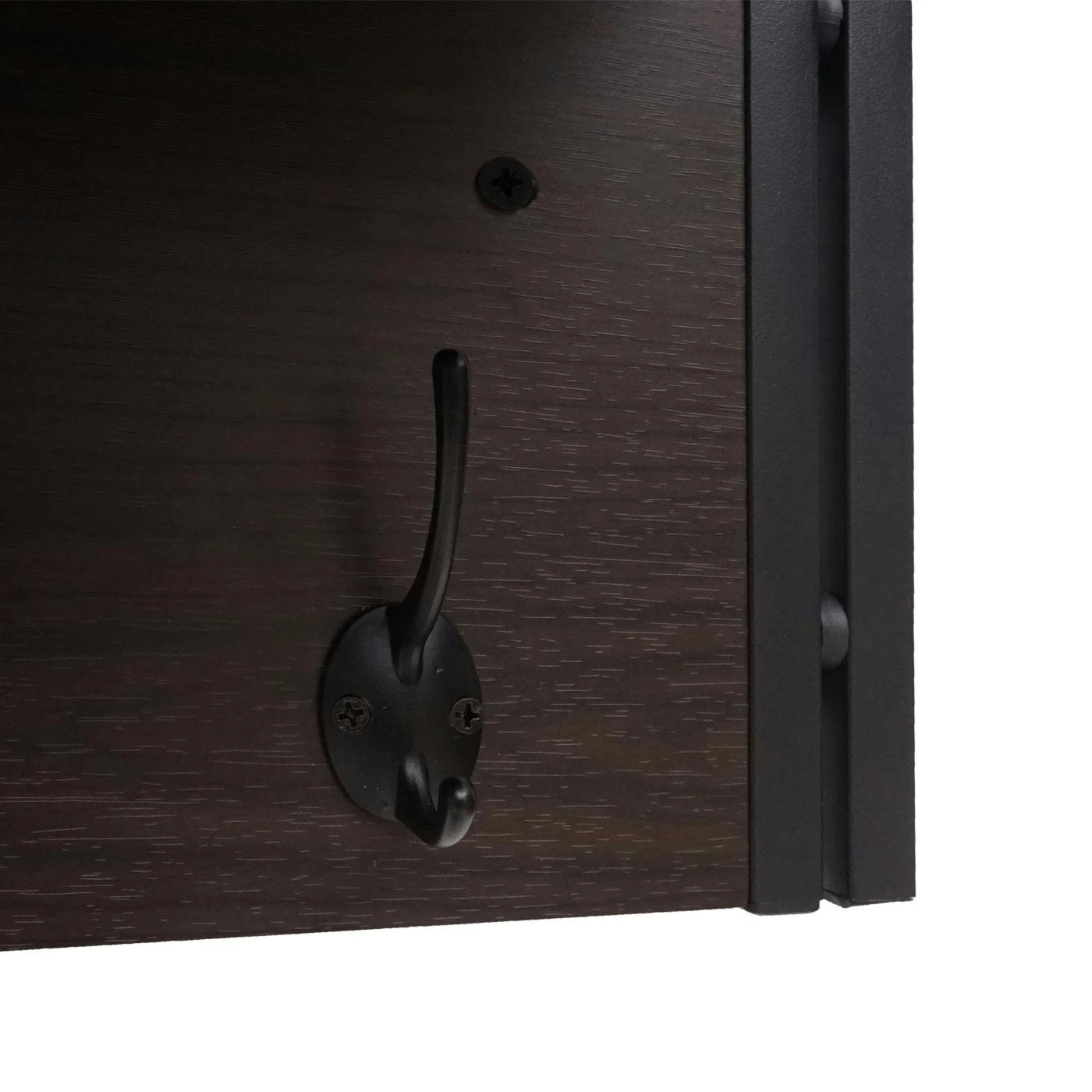 Wandgarderobe HWC-A27, Garderobe Regal, 4 Haken 24x75x24cm 3D-Struktur ~ Dunkelbraun 7 Wandgarderobe HWC-A27, Garderobe Regal, 4 Haken 24x75x24cm 3D-Struktur ~ Dunkelbraun – Bild 5