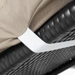 Poly-Rattan Sonnenliege HWC-A51, Relaxliege Gartenliege Liege ~ Premium Anthrazit, Kissen Creme -Wohnmöbel 18e8a349 4aa8 448e b088 69439efd6a63