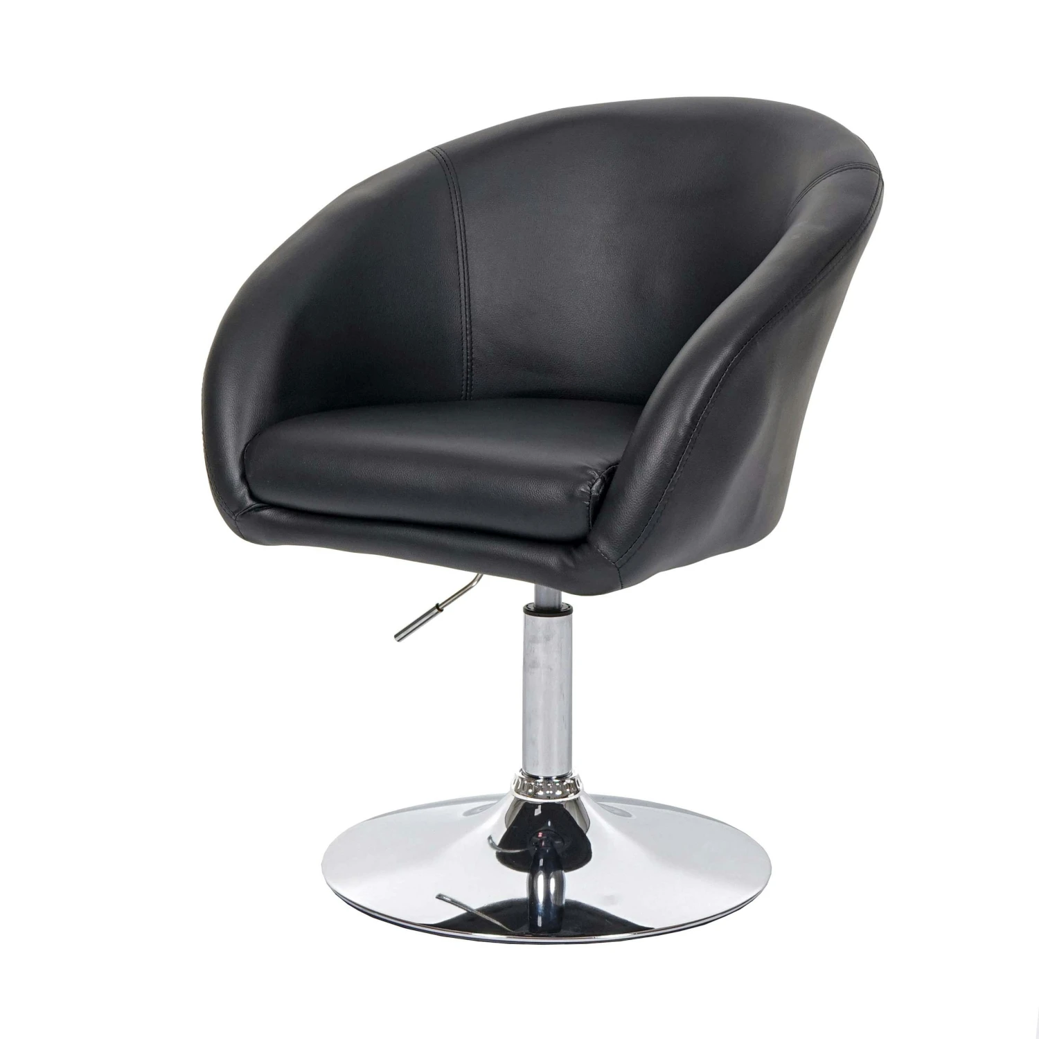 Esszimmerstuhl HWC-F19, Küchenstuhl Stuhl Drehstuhl Loungesessel, Drehbar Höhenverstellbar ~ Kunstleder Rot 5 Esszimmerstuhl HWC-F19, Küchenstuhl Stuhl Drehstuhl Loungesessel, Drehbar Höhenverstellbar ~ Kunstleder Rot – Bild 3