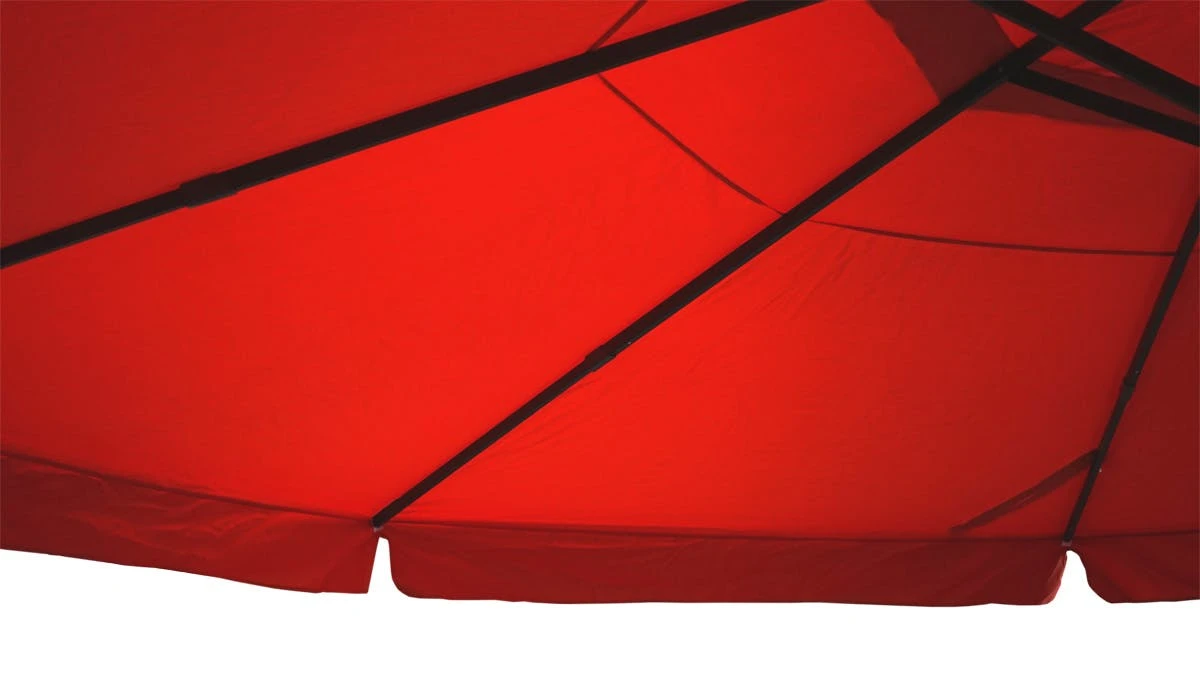 Sonnenschirm Meran Pro, Gastronomie Marktschirm Mit Volant Ø 5m Polyester/Alu 28kg ~ Anthrazit Ohne Ständer 9 Sonnenschirm Meran Pro, Gastronomie Marktschirm Mit Volant Ø 5m Polyester/Alu 28kg ~ Anthrazit Ohne Ständer – Bild 7