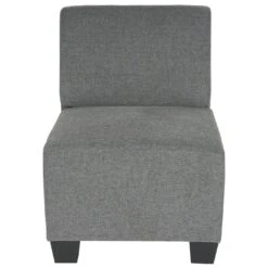 Modular 2-Sitzer Sofa Couch Lyon, Stoff/Textil ~ Grau, Ohne Armlehnen -Wohnmöbel 21987cde e0bd 42ca 9b8f ad10685f5f24