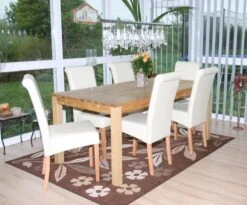 2er-Set Esszimmerstuhl Stuhl Küchenstuhl Novara II, Leder ~ Creme, Helle Beine -Wohnmöbel 235c4a37 e47e 4498 9e2a 1ce46d8f2bb1