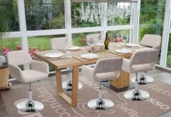 Esszimmerstuhl HWC-A50 III, Stuhl Küchenstuhl, Retro 50er Jahre, Stoff/Textil ~ Creme/grau, Chromfuß 14 Esszimmerstuhl HWC-A50 III, Stuhl Küchenstuhl, Retro 50er Jahre, Stoff/Textil ~ Creme/grau, Chromfuß -Wohnmöbel 255926cb f934 4c14 8256 ff4b4a5c1b1c