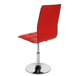 2er-Set Esszimmerstuhl HWC-C41, Stuhl Küchenstuhl, Höhenverstellbar Drehbar, Kunstleder ~ Rot -Wohnmöbel 2564838d 6287 4a5e a606 09777c807c73