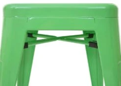 4er-Set Barhocker HWC-A73, Barstuhl Tresenhocker, Metall Industriedesign Stapelbar ~ Grün -Wohnmöbel 268098b1 78c8 4a75 9ace 94a0241ec901