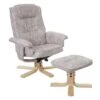 Relaxsessel M56, Fernsehsessel TV-Sessel Mit Hocker, Stoff/Textil ~ Vintage Hellgrau -Wohnmöbel 26f87158 4db8 477e 95fc c73123399510