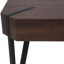 Couchtisch Kos T573, Wohnzimmertisch, 43x110x60cm FSC-zertifiziert ~ Braune Eiche, Dunkle Metall-Füße -Wohnmöbel 28801668 cc05 4b53 96ed 85d6688430af