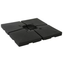 Sonnenschirmständer HWC-F79, Ampelschirmständer Marktschirmständer Für Bodenkreuz, Befüllbar 124kg