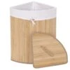 Eckwäschekorb HWC-C21, Laundry Wäschebox Wäschesammler Wäschebehälter, Bambus 61x48x35cm 50l ~ Naturfarben -Wohnmöbel 29b33a43 2c58 426a 8ccf 26fbff8b91e4