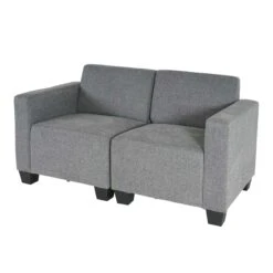 Modular 3-Sitzer Sofa Couch Lyon, Stoff/Textil ~ Grau -Wohnmöbel 2a02819b e6ca 4d08 8201 ccc49b35984b 4