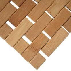 Badezimmerset HWC-B18, WC-Papierhalter Klopapierhalter Badematte Badvorleger Badmöbel Badset, Bambus -Wohnmöbel 2a9ae09f b83e 4cb5 97bf aa522a76f93f