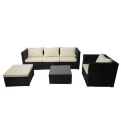Poly-Rattan-Garnitur Brescia, Gartengarnitur Sitzgruppe Sofa Lounge-Set ~ Braun, Kissen Creme 11 Poly-Rattan-Garnitur Brescia, Gartengarnitur Sitzgruppe Sofa Lounge-Set ~ Braun, Kissen Creme -Wohnmöbel 2b1656bb dad5 4bf1 b41c 02dec588432c 3