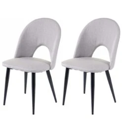 4er-Set Esszimmerstuhl HWC-D73, Stuhl Küchenstuhl, Stoff/Textil ~ Dunkelgrau -Wohnmöbel 2d7cccce 0335 44a2 af0e 642e8bbe4153 1