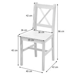 2er-Set Esszimmerstuhl HWC-F77, Lehnstuhl Küchenstuhl Stuhl, Massiv-Holz Landhaus ~ Kiefer Lasiert -Wohnmöbel 2dac96ae 7d73 45c7 a71e 3917131f5a30