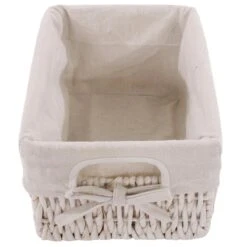 Regal Kommode Mit 5 Korbschubladen 90x25x28cm, Shabby-Look, Vintage ~ Weiß -Wohnmöbel 2df05ae5 8495 413f b6ea 246aae40fdc2