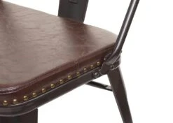 3er Sitzbank HWC-H10, Garderobenbank Esszimmerbank, Kunstleder Chesterfield Industrial Gastronomie ~ Schwarz-braun -Wohnmöbel 2e9c114c 515f 4ebb a484 9e1ba980cd53