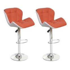 2er-Set Barhocker HWC-A92, Barstuhl Tresenhocker, Höhenverstellbar Kunstleder ~ Grau -Wohnmöbel 3111a89c 3341 4b80 a82e 9f9a9584fc59 1