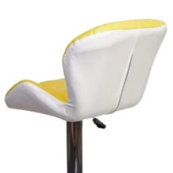 2er-Set Barhocker HWC-A92, Barstuhl Tresenhocker, Höhenverstellbar Kunstleder ~ Gelb -Wohnmöbel 31faed91 35ea 4ba1 9004 b23be84b4e7f