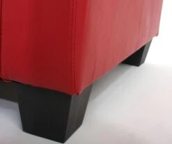 Sofa-Garnitur Couch-Garnitur 2x 2er Sofa Lyon Kunstleder ~ Rot -Wohnmöbel 35bfb37c d86c 40d1 92e7 e8f6d6503634