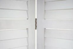 Paravent HWC-C30, Raumteiler Trennwand Sichtschutz, Shabby-Look Vintage, 170x160cm ~ Weiß -Wohnmöbel 3609fb82 d676 4204 bbc8 2c3795184ebb