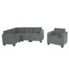 Modular Sofa-System Couch-Garnitur Lyon 4-1, Stoff/Textil ~ Grau -Wohnmöbel 3843f184 aaa9 4170 b1d7 01eba58b27cd 1