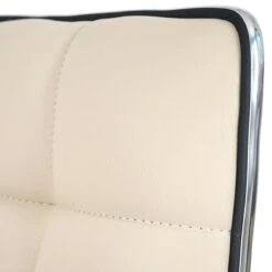 Esszimmerstuhl HWC-C41, Stuhl Küchenstuhl, Höhenverstellbar Drehbar, Kunstleder ~ Creme -Wohnmöbel 385efddc cc51 4003 ac17 0c9dc66d2505