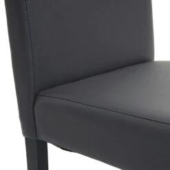 4er-Set Esszimmerstuhl Stuhl Küchenstuhl Littau ~ Kunstleder, Grau Matt, Dunkle Beine -Wohnmöbel 3ab61a3d acc4 4b9f 83c8 8a1a7e514a01