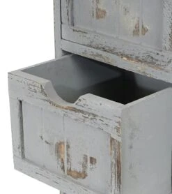 Kommode HWC-D12, Schrank Schubladenkommode, Shabby-Look Vintage 82x55x30cm ~ Grau -Wohnmöbel 3b0f7214 7fad 4593 a384 e261dfb9fd4b