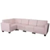 Modular Sofa-System Couch-Garnitur Lyon 5, Kunstleder ~ Creme