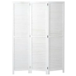 Paravent Yvelines, Trennwand Raumteiler Mit Regalböden 170x125cm, Shabby Look ~ Weiß/weiß -Wohnmöbel 3d7d9379 6b31 48a7 a788 8473839dd1ef 2
