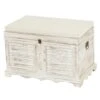 Holztruhe T356, Sitzbank Aufbewahrungstruhe, Shabby-Look Vintage 50x76x45cm ~ Weiß -Wohnmöbel 40676371 855a 408a 8641 5895cbc413af