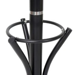 Garderobenständer HWC-B75, Standgarderobe Kleiderständer Schirmständer 180x40x40cm ~ Schwarz -Wohnmöbel 43ec7f27 9c8a 47b9 9caf 9ecf9a883328